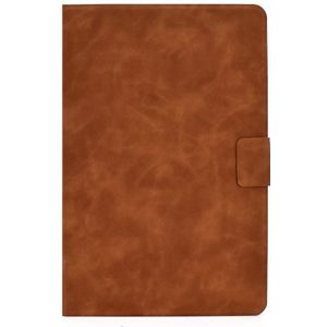 For Samsung Galaxy Tab S7 11.0 T870 Cowhide Texture Horizontal Flip Leather Case with Holder & Card Slots & Sleep / Wake-up(Brown)