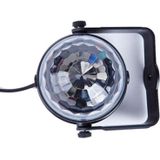 MGY-019 6W Remote Control LED Crystal Magic Ball Light Colorful Rotating Stage Laser Light  Specification: EU Plug
