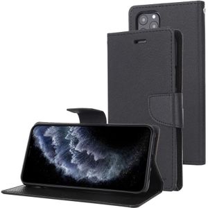 For iPhone 11 Pro MERCURY GOOSPERY FANCY DIARY Horizontal Flip Leather Case with Holder & Card Slots & Wallet(Black)