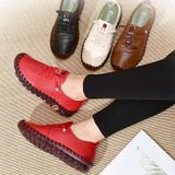 Side-stitched Tendon Soft Sole Shoe Outdoor Comfortabele en ademende lederen schoenen  maat: 35