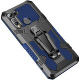 For Motorola Moto E (2020)/E7 Machine Armor Warrior Shockproof PC + TPU Protective Case(Blue)