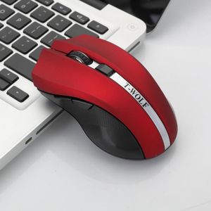 T-WOLF Q5 2.4GHz 5-Buttons 2000 DPI Wireless Mouse Silent And Non-Light Gaming Office Mouse For Computer PC Laptop(Red )