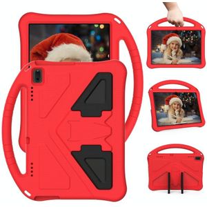 For Lenovo Tab E10 TB-X104F EVA Flat Anti Falling Protective Case Shell with Holder(Red)