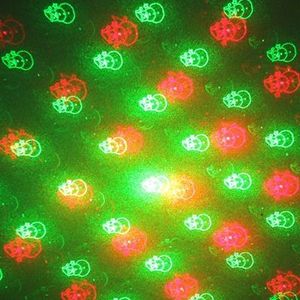 YX-6H Multifunction Disco DJ Club Holographic Laser Star Projector  2-color Red + Green Light  with Holder  Support Sound Active & Auto Made Function(Blue)