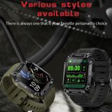 HAMTOD T3 1 95 inch Drie verdedigingen Sport Smart Watch  ondersteuning voor BT-oproep / sportmodi / slaap / hartslag / bloedzuurstof / bloeddrukbewaking