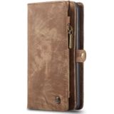 For Galaxy S20 Plus CaseMe Detachable Multifunctional Horizontal Flip Leather Case  with Card Slot & Holder & Zipper Wallet & Photo Frame(Brown)