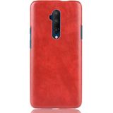 For OnePlus 7T Pro Shockproof Litchi Texture PC + PU Case(Red)