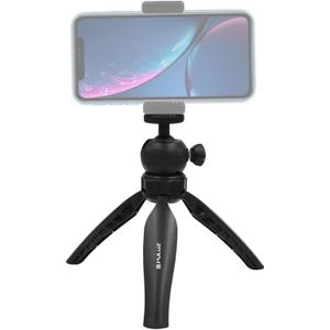 PULUZ 20cm Pocket Plastic Tripod Mount with 360 Degree Ball Head for Smartphones  GoPro  DSLR Cameras(Black)