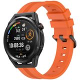 Voor Huawei Watch GT Runner 22 mm concave gestreepte siliconen horlogeband