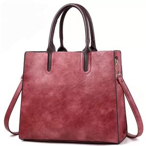 TFZ 1005 Vintage Commute Square Handbags(Rubber Pink)