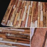 Colorful Shale Creative 3D Stone Brick Decoration Wallpaper Stickers Bedroom Living Room Wall Waterproof Wallpaper Roll  Size: 45 x 1000cm