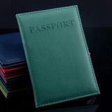 Artificial Leather Travel Passport Cover(deep blue)
