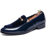 Puntige set mannen lederen schoenen  grootte: 38 (blauw)