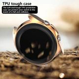 For Samsung Galaxy Watch 3 45mm Electroplating Hollow Half-pack TPU Protective Case(Rose Gold)