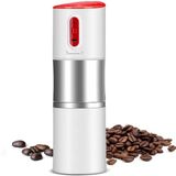 Rechargeable Portable Travel Coffee Grinder Automatic Espresso Machine Coffee Maker(White)