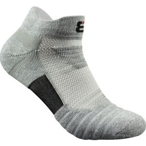 3 Pairs Men Outdoor Running Basketball Socks Boat Socks(Grey)