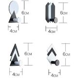 Wrought Iron Geometric Hook Kitchen and Bathroom Creative Sticky Hook(Stacked-Triangle)