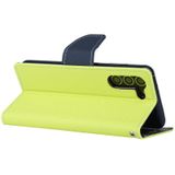For Samsung Galaxy S21+ 5G GOOSPERY FANCY DIARY Horizontal Flip PU Leather Case with Holder & Card Slots & Wallet (Green)