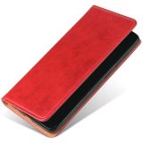 Voor Galaxy A71 Fierre Shann PU Genuine Leather Texture Horizontal Flip Leather Case met Holder & Card Slots & Wallet(Red)