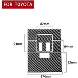 4 PCS / Set Carbon Fiber Car Front Row Reading Light Panel Decorative Sticker for Toyota Tundra 2014-2018  Left Right Driving Universal