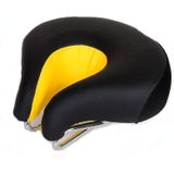 Noseless Bicycle Saddle Mountain Bike Thickened  Soft Cushion(Yellow)