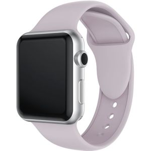 Double Rivets Silicone Watch Band for Apple Watch Series 3 & 2 & 1 38mm (Light Purple)