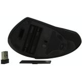 CM0093 Battery Version 2.4GHz Three-button Wireless Optical Mouse Vertical Mouse for Left-hand  Resolution: 1000DPI / 1200DPI / 1600DPI (Black)