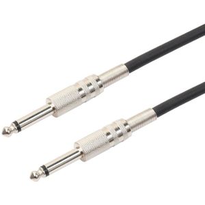 3m  1/4 inch (6.35mm) Male to Male Shielded Jack Mono Plugs Audio Patch Cable