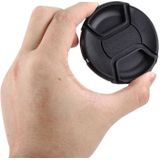 72mm Center Pinch Camera Lens Cap(Black)