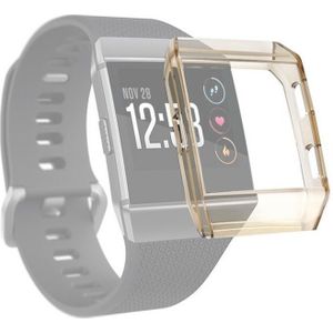 For Fitbit Ionic Full Coverage TPU Watch Case(Transparent Black)