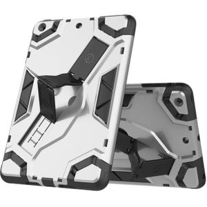 For iPad mini 3 / 2 / 1 Escort Series TPU + PC Shockproof Protective Case with Holder(Silver)
