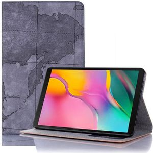 Cartographic Texture Horizontal Flip Leather Case with Holder & Card Slots & Wallet for Galaxy Tab A 8.0 (2019)(Grey)