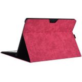 13 inch lederen tablet beschermhoes voor Microsoft Surface Pro X  Color: Rose Red