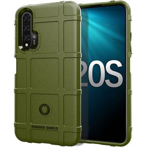 For Huawei Honor 20S Full Coverage Shockproof TPU Case(Army Green)