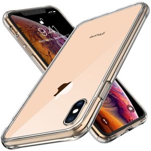 Transparent Tempered Glass Shockproof Case for iPhone XS & X