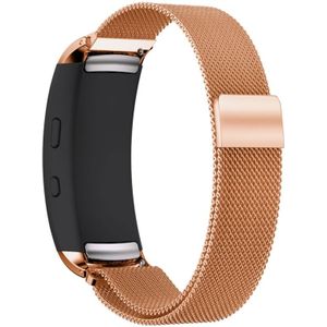 For Galaxy Gear Fit 2 & R360 Milanese Strap(Rose Gold)