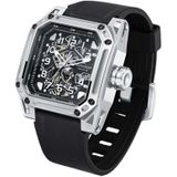 North Edge Space X Hollow door de bodem Automatisch mechanisch licht horloge voor mannen