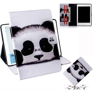 Panda Pattern Horizontal Flip Leather Case for Amazon Kindle Paperwhite 4 (2018) / 3 / 2 / 1  with Holder & Card Slot & Wallet