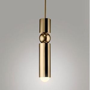 Bar Counter Modern Restaurant Bedroom Bedside Creative Personality Simple Small Chandelier  Color:Single Head Brass