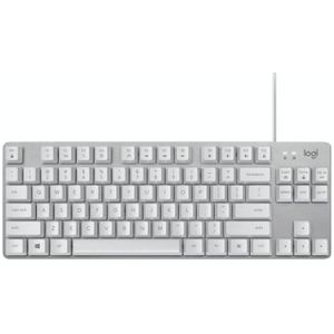 Logitech K835 Mini Mechanical Wired Keyboard  Green Shaft (White)