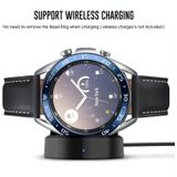 For Samsung Galaxy Watch 3 41mm Smart Watch Steel Bezel Ring  A Version(Blue Ring White Letter)