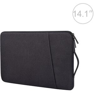 ND01D Felt Sleeve Protective Case Carrying Bag for 14.1 inch Laptop(Black)