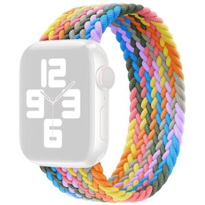 Metal Head Braided Nylon Replacement Watchbands  Size: S 135mm For Apple Watch Series 6 & SE & 5 & 4 40mm / 3 & 2 & 1 38mm(Heartbeat Purple)