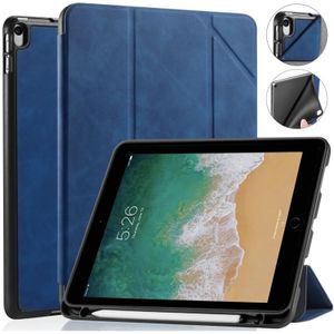 For iPad Pro 10.5 inch DG.MING See Series Horizontal Flip Leather Case with Holder & Pen Holder(Blue)