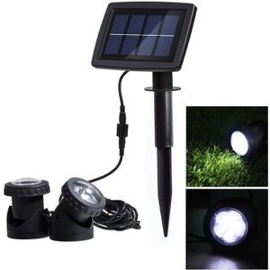 Two Heads LED Outdoor Waterproof Solar Underwater Spotlight Floodlight