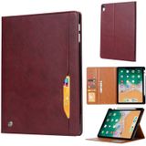 Knead Skin Texture Horizontal Flip Leather Case for iPad Pro 12.9 inch 2018  with Photo Frame & Holder & Card Slots & Wallet & Pen Slot (Wine Red)