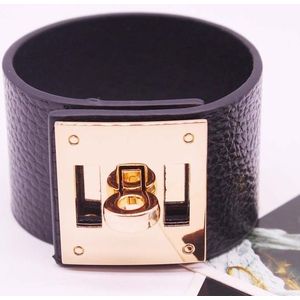 3pcs Punk Wide Leather Bracelets Bangles for Women Cuff Bracelet 2