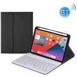 HY006 ronde toetsen afneembaar Bluetooth-toetsenbord lederen tas met houder voor iPad mini 6