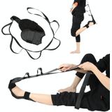 2 stks Yoga Stretch Trainer Rehabilitation Correction Riem Voet Drop Brancard (Black One Size)