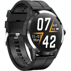 G20 1.3 inch IPS Color Screen IP67 Waterproof Smart Watch  Support Blood Oxygen Monitoring / Sleep Monitoring / Heart Rate Monitoring  Style: Silicone Strap(Black)